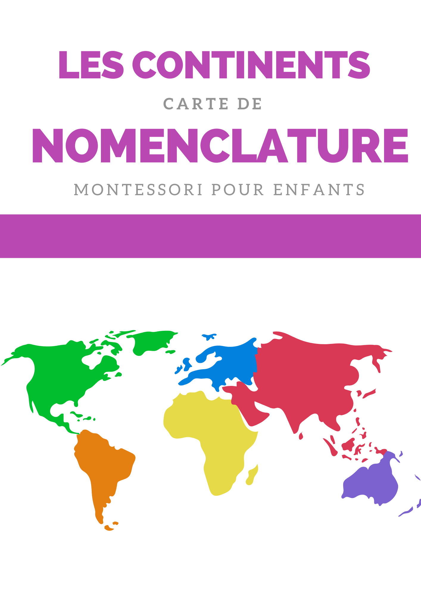 Cartes de Nomenclature des Continents