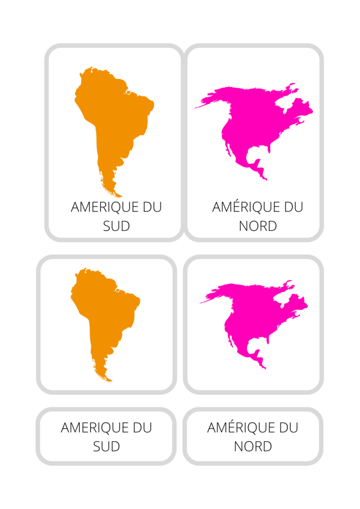 Fiches pédagogiques continents