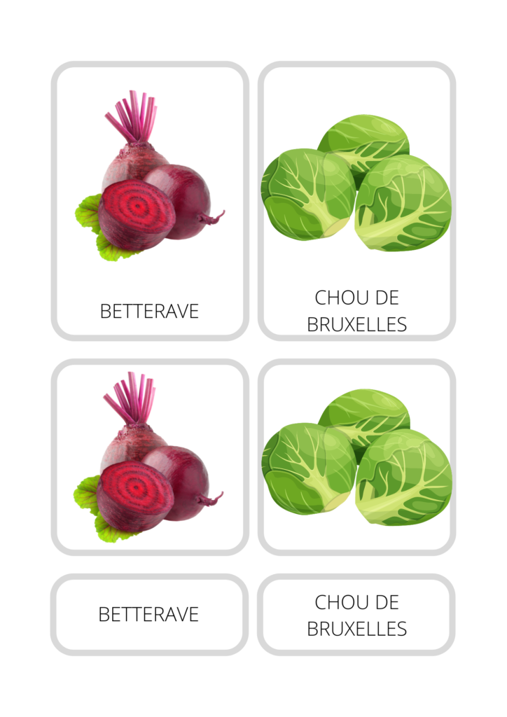 Matériel pédagogique carte légumes PDF gratuit